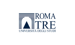 Logo dell'Università degli Studi di Roma Tre, con un triangolo blu contenuto in un arco