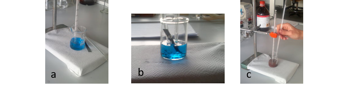 a) soluzione iniziale; b) soluzione intermedia; c) soluzione finale