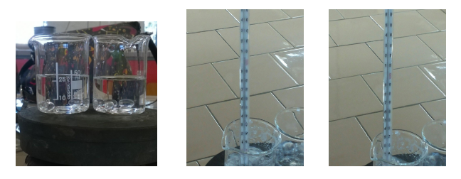 determinazione del punto di ebollizione delle due soluzioni.