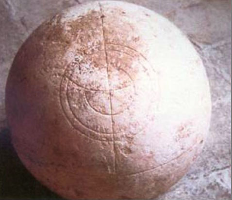 globo di Matelica: i tre cerchi concentrici con funzione calendariale.