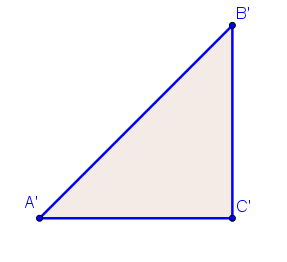Triangolo di vertici A'B'C', rettangolo in C'