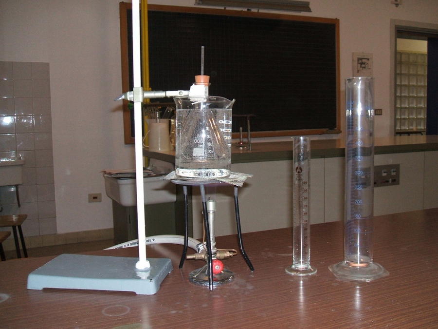 materiale necessario per l'esperimento