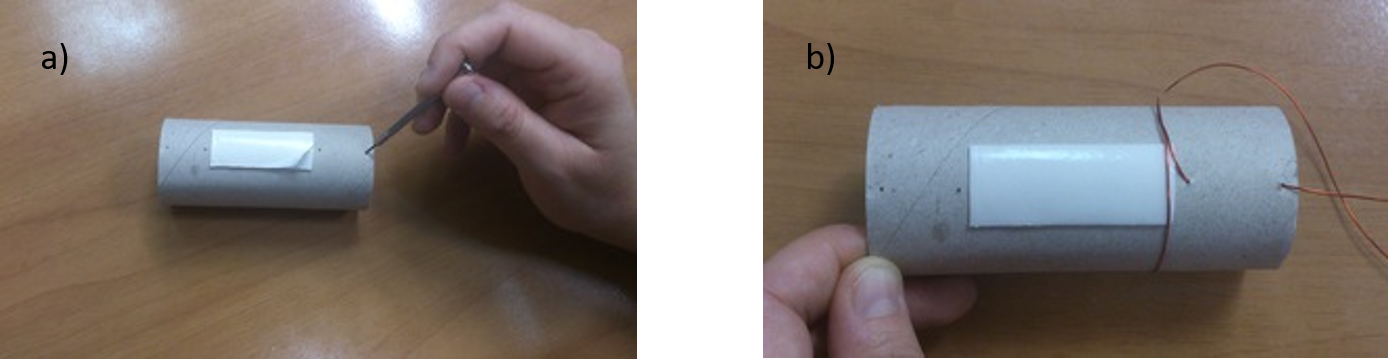 preparazione della bobina