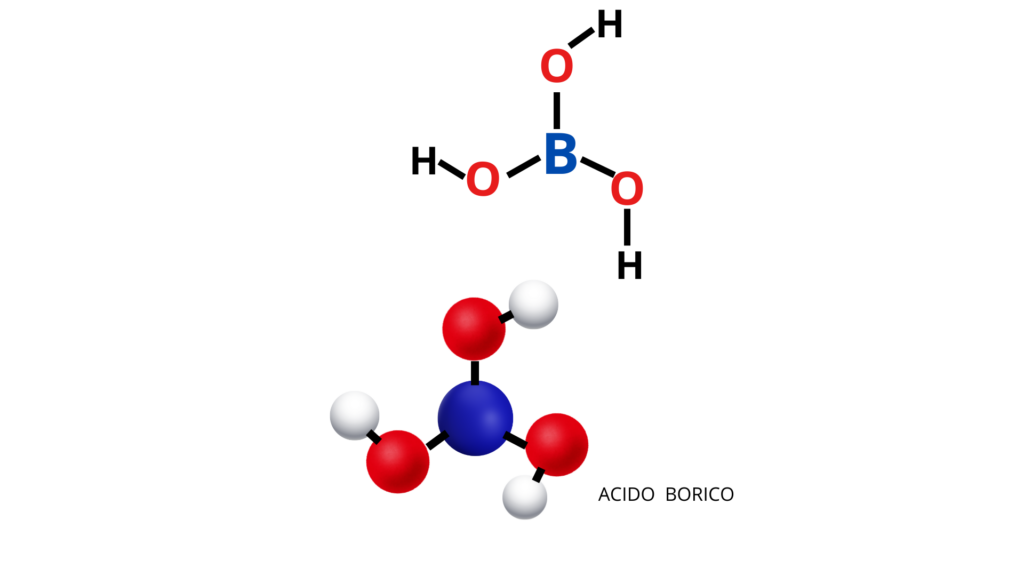 struttura dell'acido borico